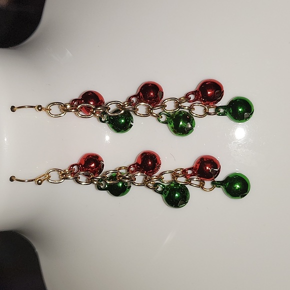 NWOT Christmas Bulb Dangle Earrings - Picture 1 of 4